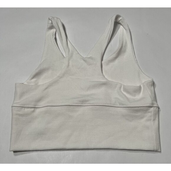 Joah Brown Varsity Tank Bra in White FlexRib - Picture 4 of 5
